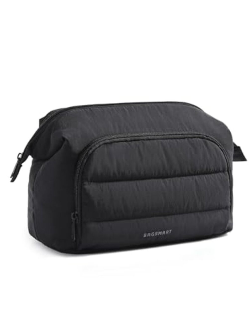 Travel Makeup Bag Wide-Open Cosmetic Organizer Pouch for Toiletries Brushes